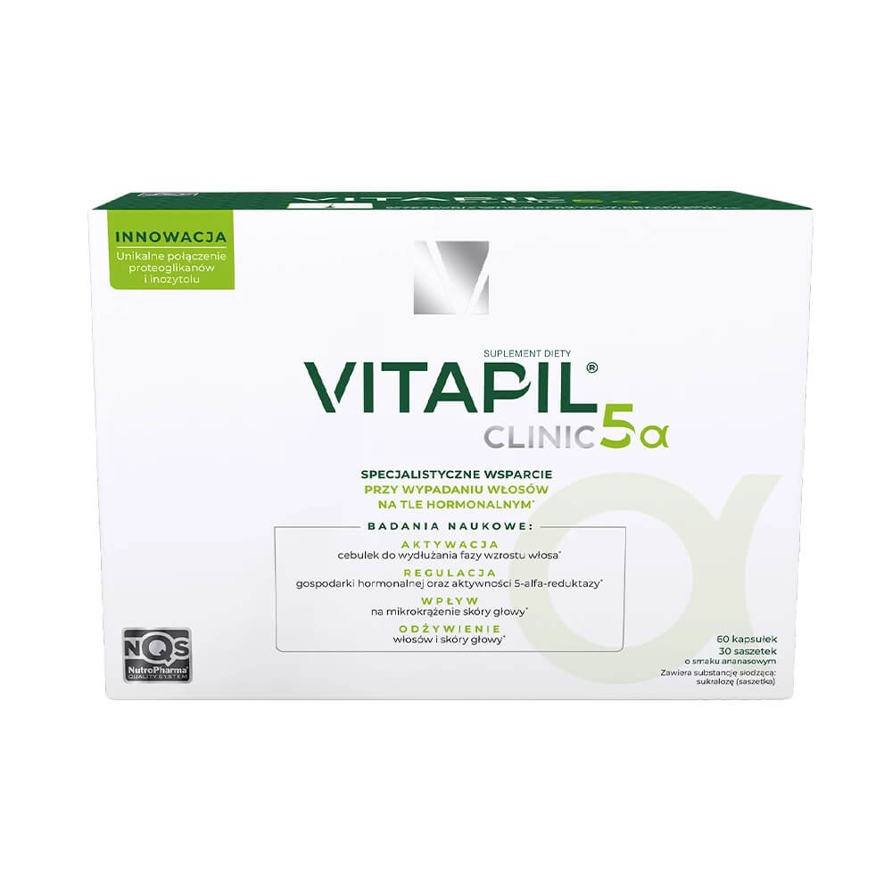 Vitapil Clinic 5α – wsparcie przy wypadaniu włosów i nadmiarze DHT